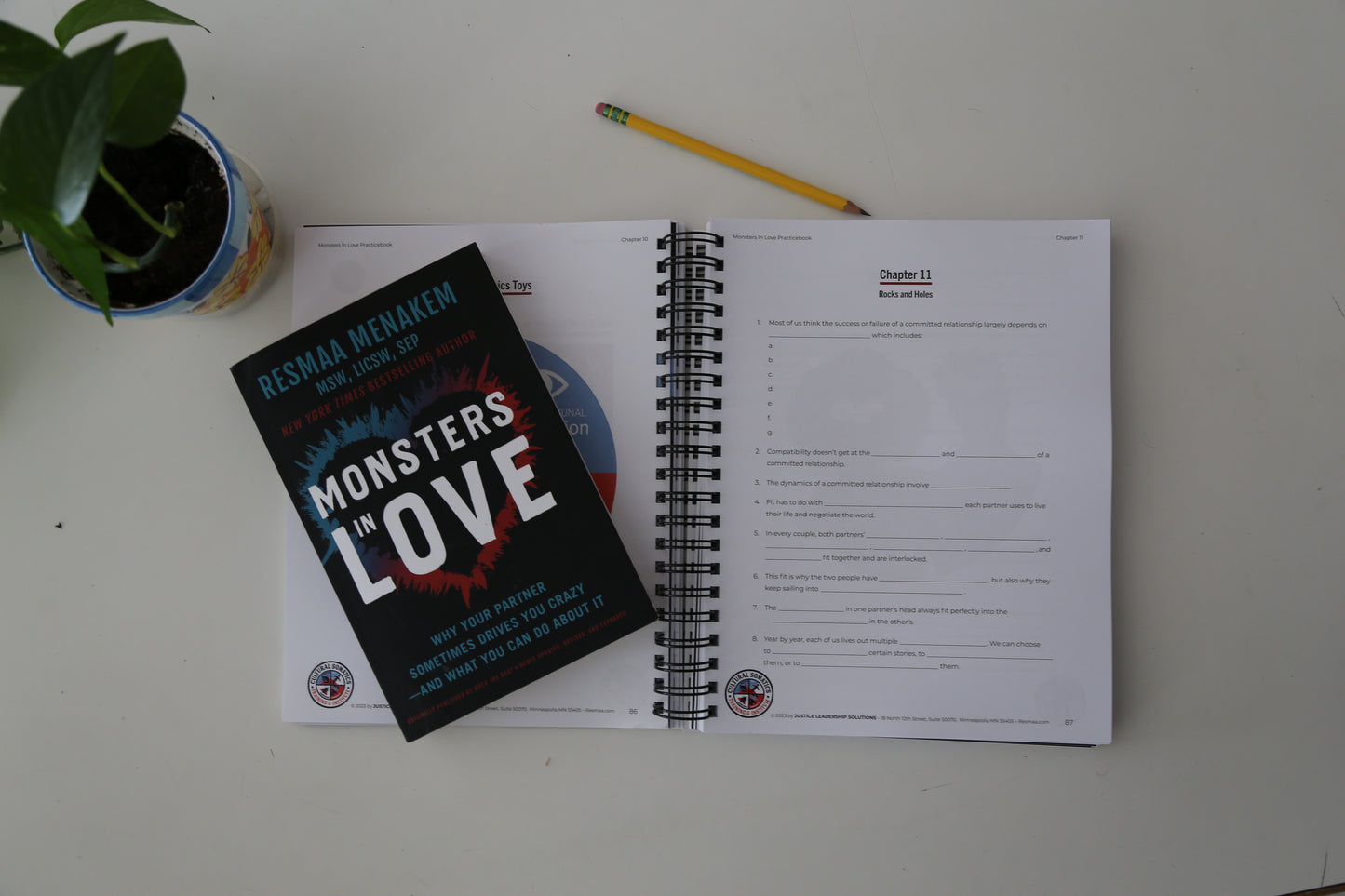 Monsters in Love Book PLUS Practicebook COMBO - bundle of 2