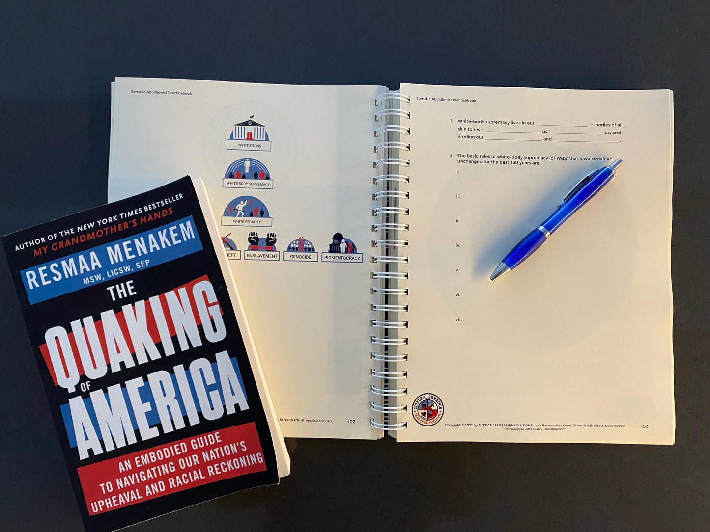 Quaking of America Book PLUS Practicebook COMBO - bundle of 2